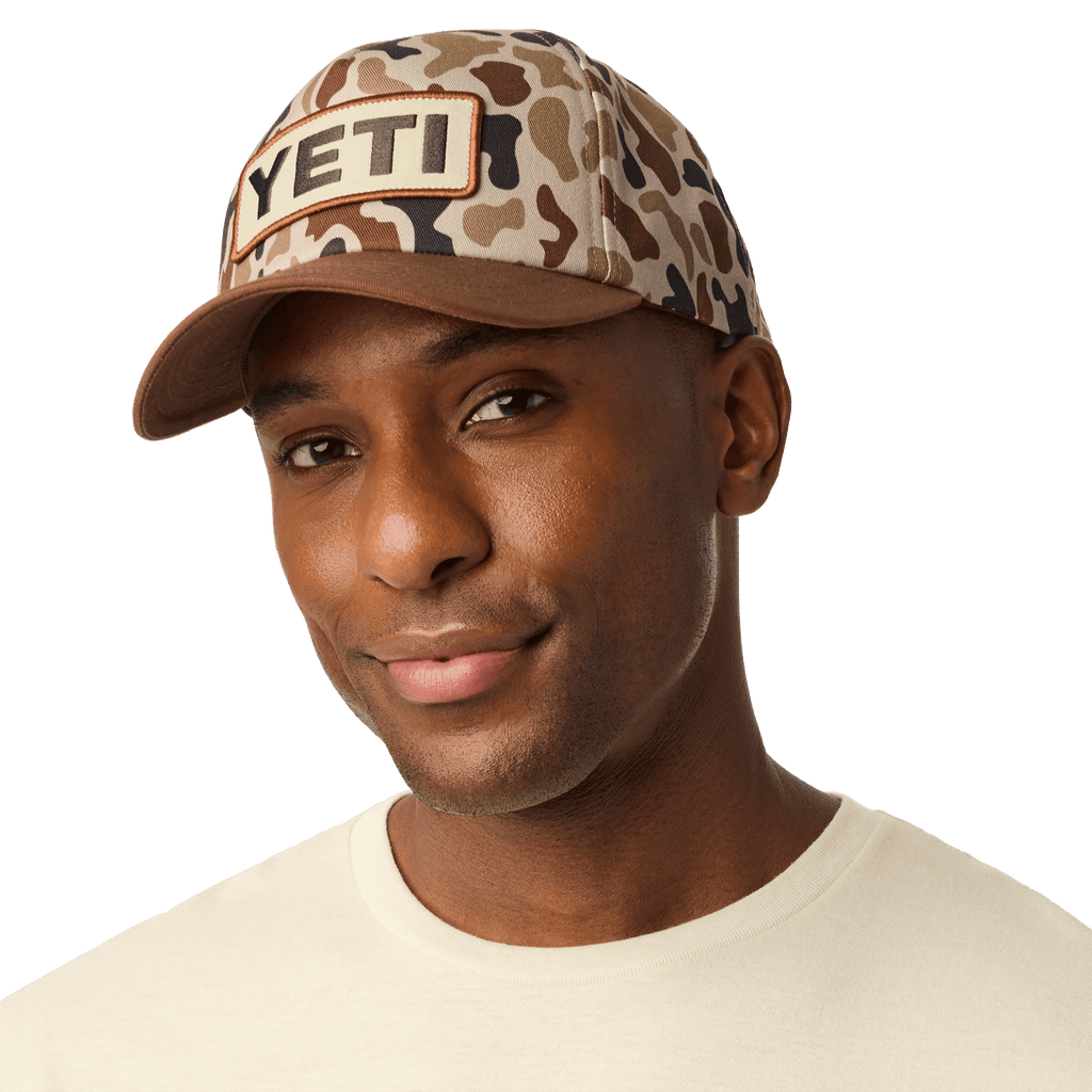 YETI® Wetlands Camo Logo Badge Mid Pro Flat Brim Hat